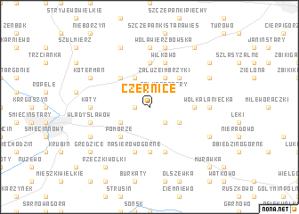 map of Czernice