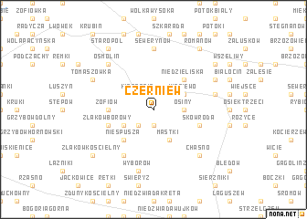 map of Czerniew