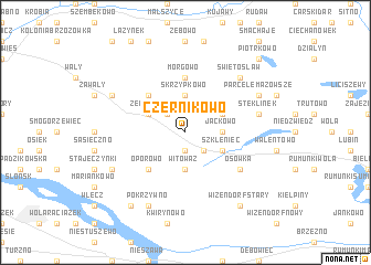 map of Czernikowo