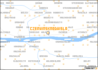 map of Czerwińsk Nad Wisłą