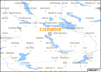 map of Czerwonka