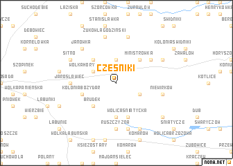 map of Cześniki