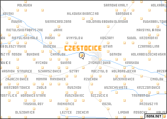 map of Częstocice