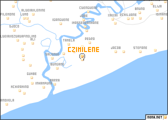map of C. Zimilene