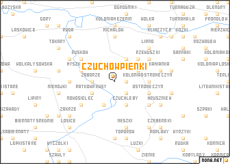 map of Czuchów Pieńki