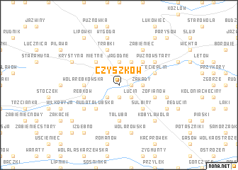 map of Czyszków