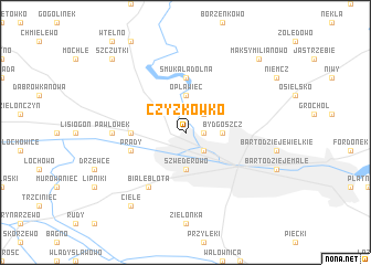 map of Czyżkówko