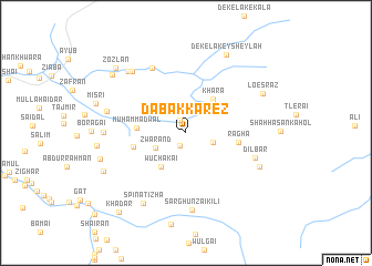 map of Dabak Kārez