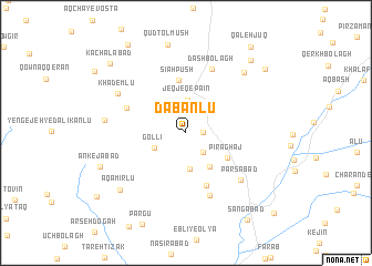 map of Dābānlū