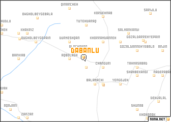 map of Dābānlū