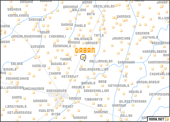 map of Dābān