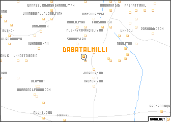 map of Ḑab‘at al Millī