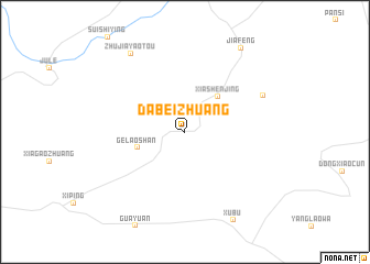 map of Dabeizhuang