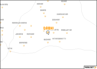map of Dābhi