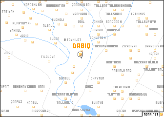 map of Dābiq