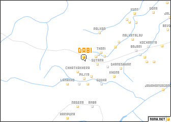 map of Dābi