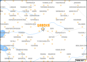 map of Daboka