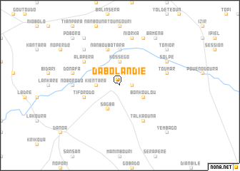 map of Dabolandié