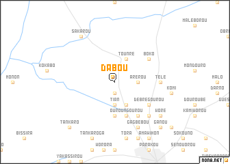 map of Dabou