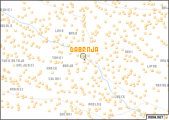 map of Dabrnja
