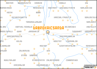 map of Dabrókaicsárda