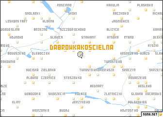map of Dąbrówka Kościelna