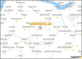 map of Dąbrówka Ług