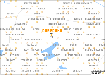 map of Dąbrowka