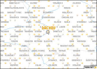 map of Dachov