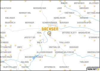 map of Dachsen