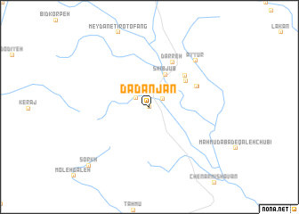 map of Dādanjān