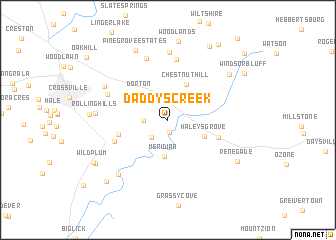 map of Daddys Creek