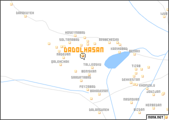 map of Dād ol Ḩasan