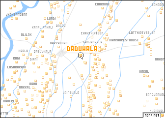 map of Dāduwāla