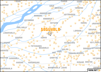 map of Dādūwāla