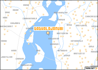 map of Dādwāla Janūbi