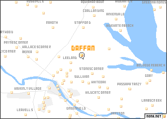 map of Daffan