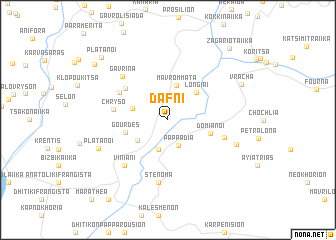 map of Dáfni