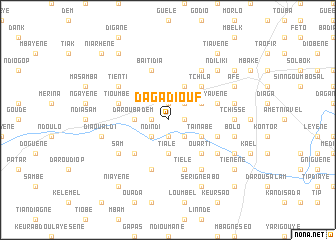 map of Daga Diouf