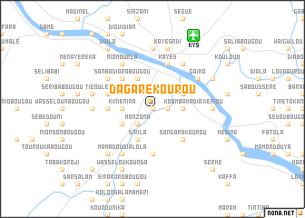 map of Dagarékourou