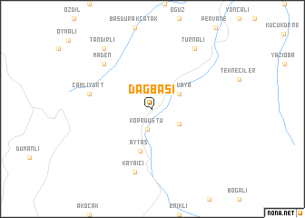 map of Dağbaşı