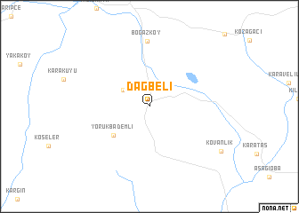 map of Dağbeli