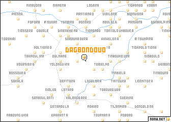 map of Dagbondouo