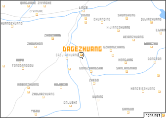 map of Dagezhuang