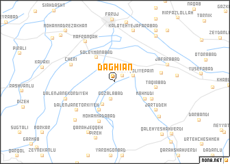 map of Dāghīān