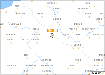 map of Dağlı
