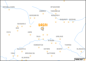 map of Dagni