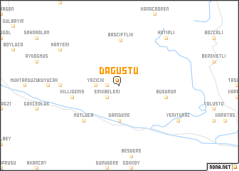 map of Dağüstü