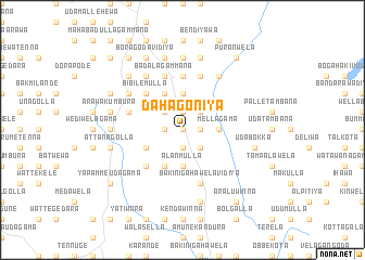 map of Dahagoniya