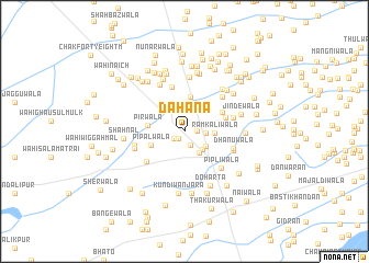 map of Dahāna